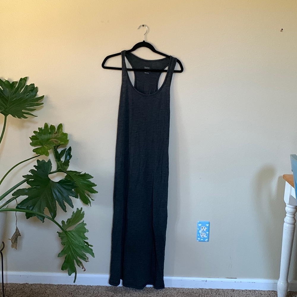 Black/gray light dress. Good for summer and hot weather